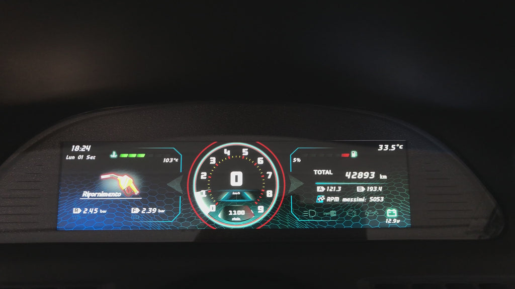 T-DIGIT 500 – Digital Cockpit Plug & Play per Yamaha TMAX 500 (2004–2007)