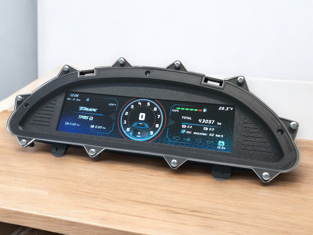 T-DIGIT 500 – Digital Cockpit Plug & Play per Yamaha TMAX 500 (2004–2007)